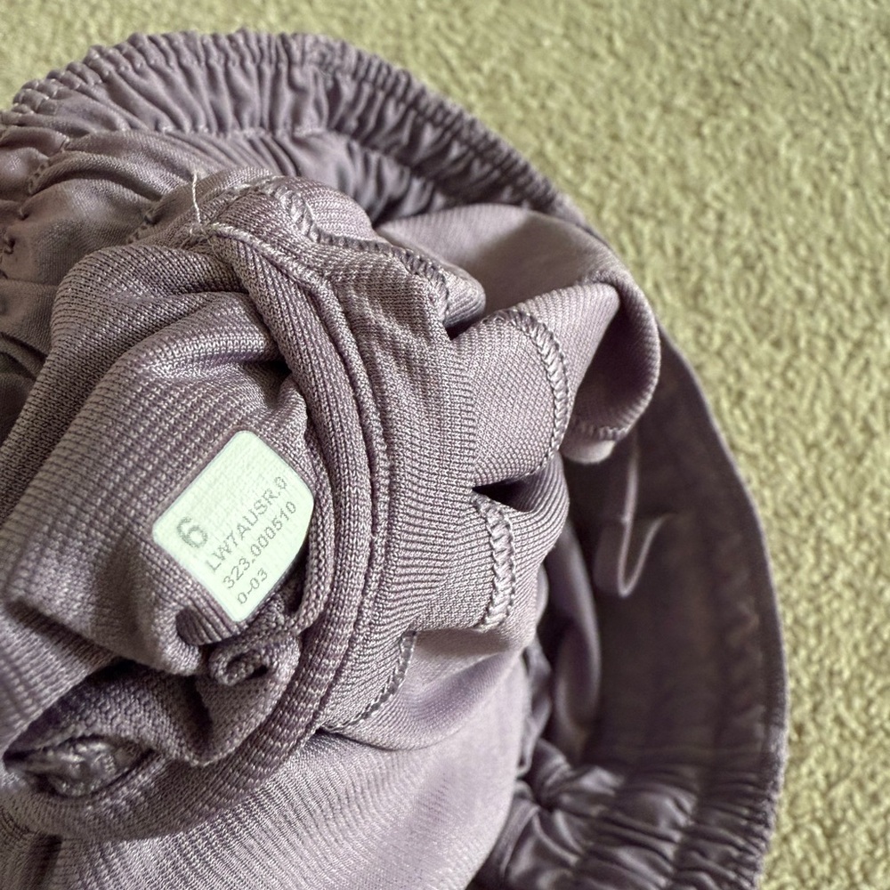 Lilac Lululemon shorts shorter length